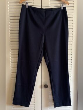 harve bernard women’s classic side zip ankle lengh navy pants size 10  NWT
